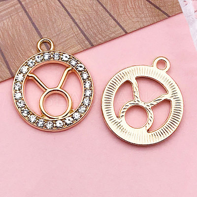 Zinc Alloy Crystal Rhinestone Pendants WGC2D94-02-1