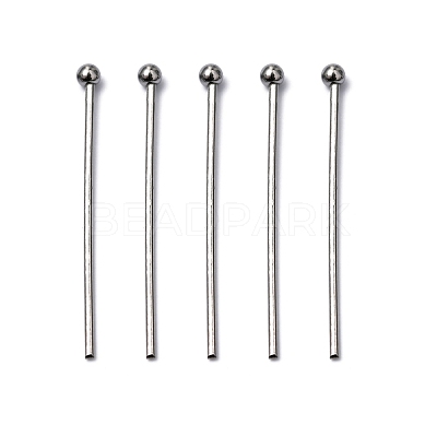 Tarnish Resistant 304 Stainless Steel Ball Head Pins X-STAS-M010-25mm-01-1