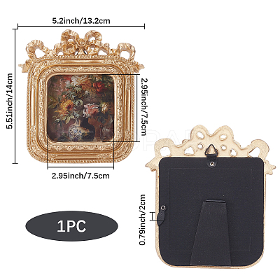 Retro Resin Photo Frame Stand DJEW-SP0001-57B-1