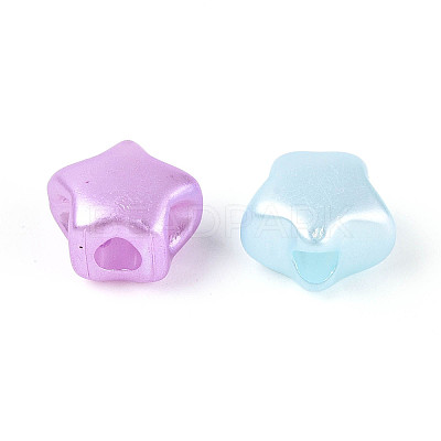 Pearlized Opaque Acrylic Beads SACR-T035-13M-1