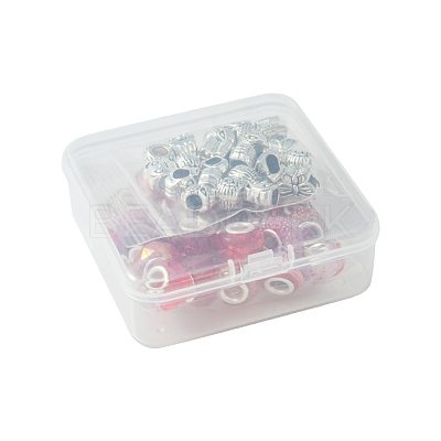 DIY Tibetan Style Alloy & Resin European Beads Making Finding Kits DIY-FS0006-78E-1
