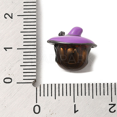 Halloween Brass Enamel European Beads LS-KK-A203-04B-B-1