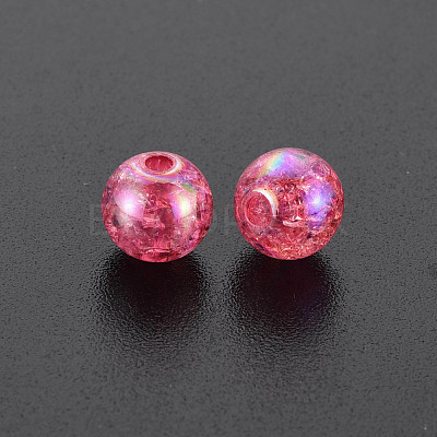 Transparent Crackle Acrylic Beads MACR-S373-66-L02-1
