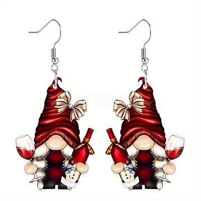 Christmas Acrylic Dangle Earrings FS-WG0219A-01-1
