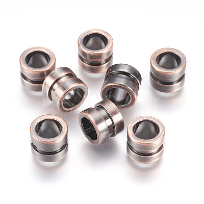 304 Stainless Steel Beads STAS-E144-028R-1