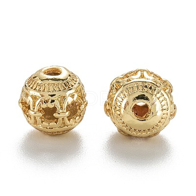Alloy Hollow Beads X1-PALLOY-P238-03G-RS-1