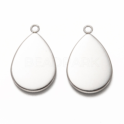 Non-Tarnish 304 Stainless Steel Pendant Cabochon Settings STAS-I176-06B-1