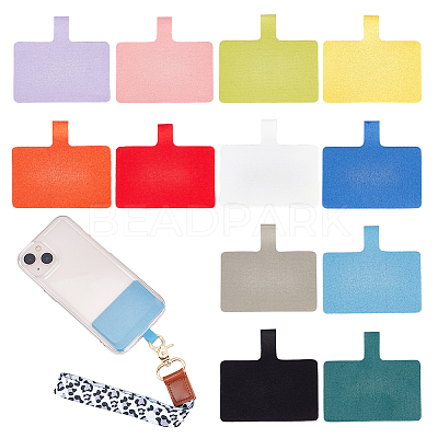 24Pcs 12 Colors Cloth Cell Phone Lanyard Tether FIND-GA0002-88-1