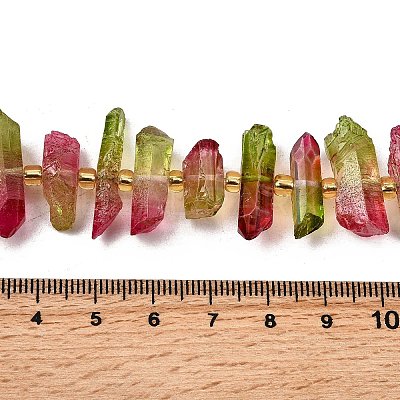 Electroplated Natural Quartz Crystal Beads Strands G-F800-D11-1