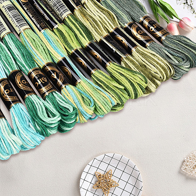 6-Ply Polyester Embroidery Floss OCOR-WH20074-15N-1