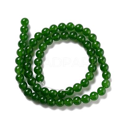 Natural & Dyed Malaysia Jade Bead Strands G-A146-6mm-A28-1