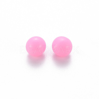 Opaque Acrylic Beads X-PAB702Y-A01-1