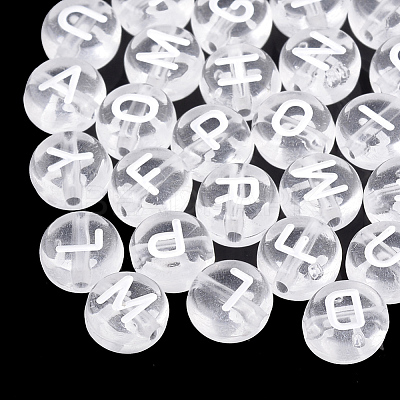 Transparent Acrylic Beads TACR-N002-04B-1