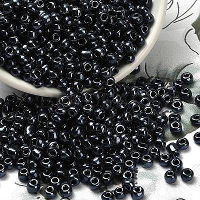FGB 6/0 Grade A Round Glass Seed Beads SEED-Q008-4mm-F607-1