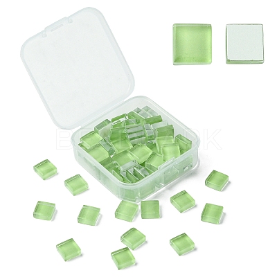 60Pcs Transparent Glass Cabochons GLAA-YW0003-65-25-1