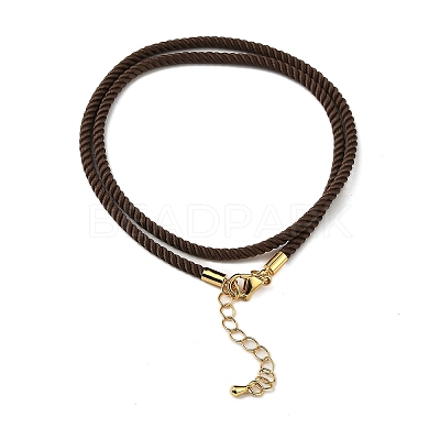 Nylon Milan Cord Necklace Making MAK-M028-01G-10-1