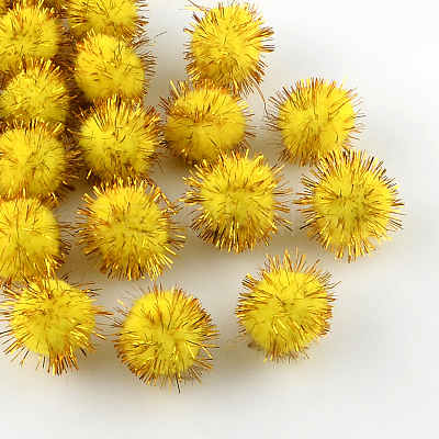 Handmade DIY Doll Craft Pom Pom Yarn Pom Pom Balls AJEW-R046-2.0cm-M-1