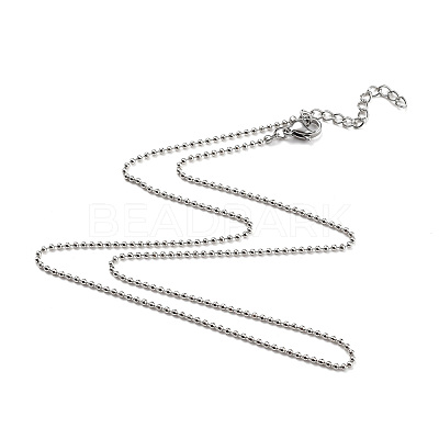 Brass Ball Chain Necklaces X-NJEW-JN02912-02-1