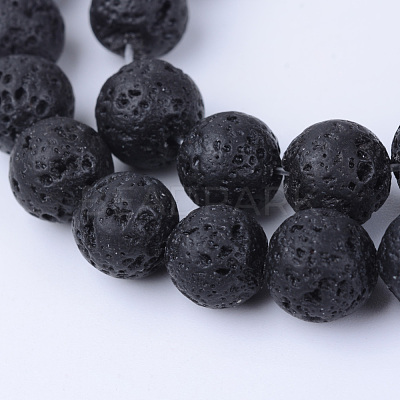 Natural Lava Rock Beads Strands X-G-Q462-6mm-24-1