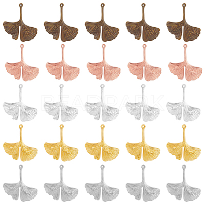 70Pcs 5 Colors Brass Pendants KK-FH0005-58-1