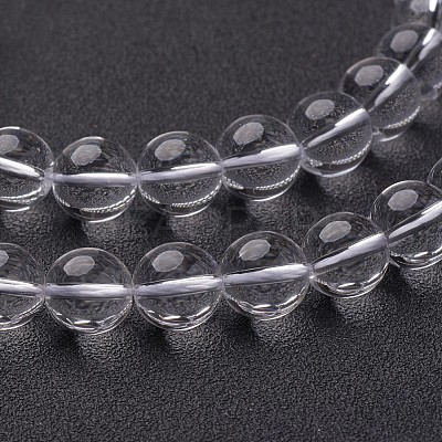 Synthetic Quartz Crystal Beads Strands GSR14mmA039-1-1