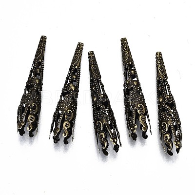 Tibetan Style Iron Bead Cones IFIN-049Y-01AB-NR-1-1