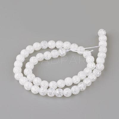 Synthetic Crackle Quartz Beads Strands GLAA-S134-10mm-05-1