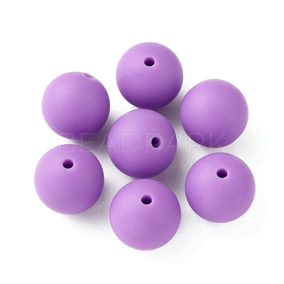Food Grade Eco-Friendly Silicone Focal Beads SIL-WH0013-01O-1