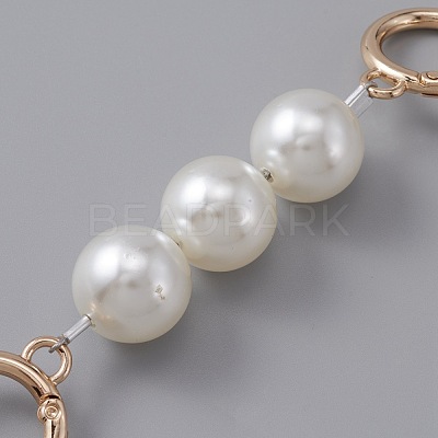 Acrylic Imitation Pearl Beaded Bag Handles Extender FIND-WH0110-068-1