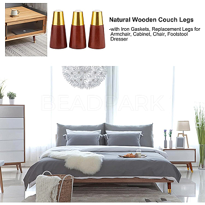 Natural Wooden Couch Legs DIY-WH0304-057-1