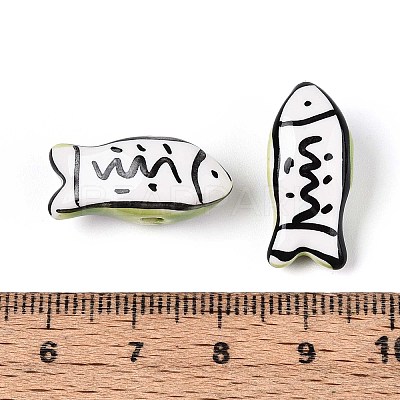 Handmade Porcelain Ceramic Beads PORC-T133-28J-1