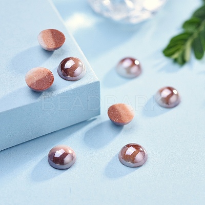Opaque Glass Cabochons GGLA-S038-10G-5mm-1