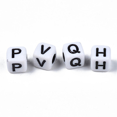 Opaque Acrylic Beads SACR-S273-35E-01-1