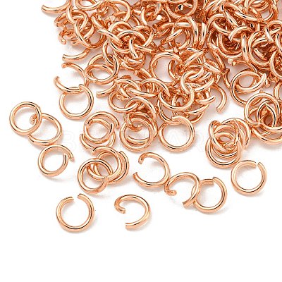 304 Stainless Steel Open Jump Rings STAS-O107-06RG-I-1