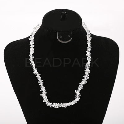 Natural Quartz Crystal Chip Beaded Necklaces for Women FS-WG9F5E2-07-1