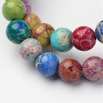 Natural Imperial Jasper Beads Strands G-I122-4mm-14-1