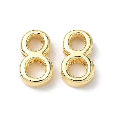 Brass Slide Charms KK-L253-15G-08-1