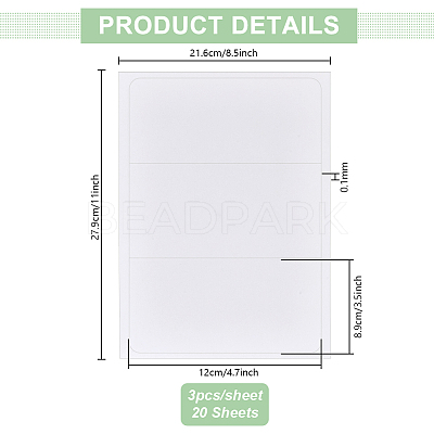 Wine Blank Adhesive Label DIY-WH0060-63B-01-1
