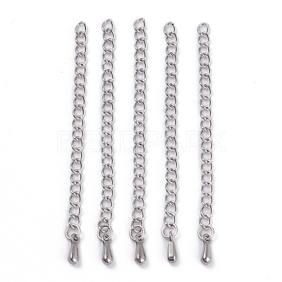 Tarnish Resistant 304 Stainless Steel Chain Extender X-STAS-D037-1
