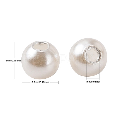 Imitation Pearl Acrylic Beads PL611-1-1