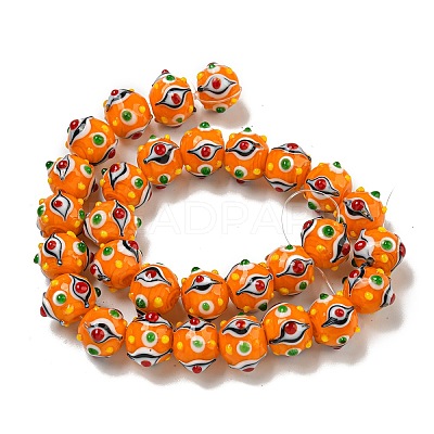 Handmade Lampwork Beads Strands LAMP-N025-05H-1