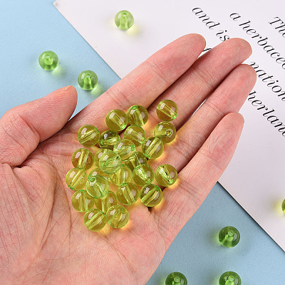 Transparent Acrylic Beads X-MACR-S370-A10mm-729-1