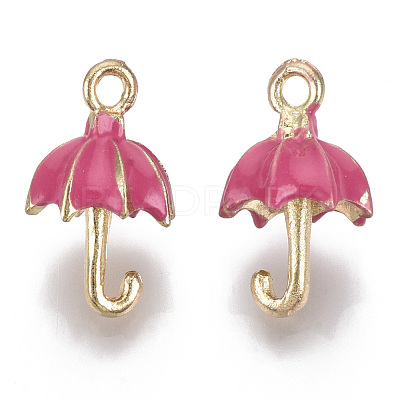 Umbrella Alloy Enamel Pendants X-ENAM-Q033-06C-1