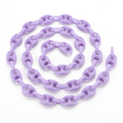 Handmade Opaque Acrylic Coffee Bean Chains LS-CHAC-ZX0001-01E-1