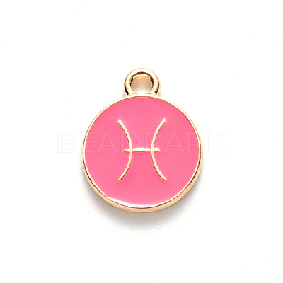 Alloy Enamel Pendants X-ENAM-S124-01A-03H-1