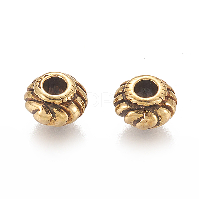 Tibetan Style Spacer Beads LS-TIBEB-Q39-AG-FF-1