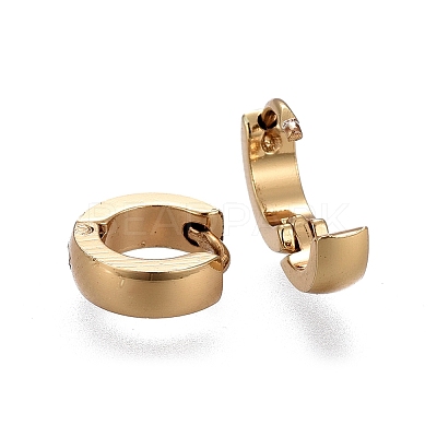 304 Stainless Steel Huggie Hoop Earrings EJEW-L252-043C-G-1