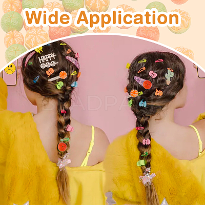 50Pcs 5 Style Mini Resin Simulation Orange RESI-DC0001-27-1