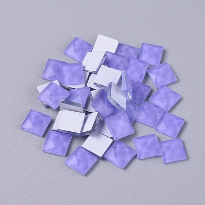 Faceted Glass Cabochons DIY-WH0121-46G-1