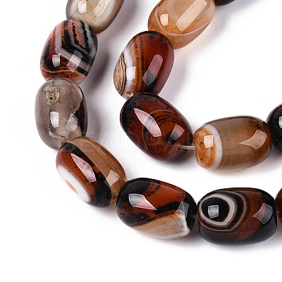 Natural Agate Beads Strands G-N356-02A-10-1